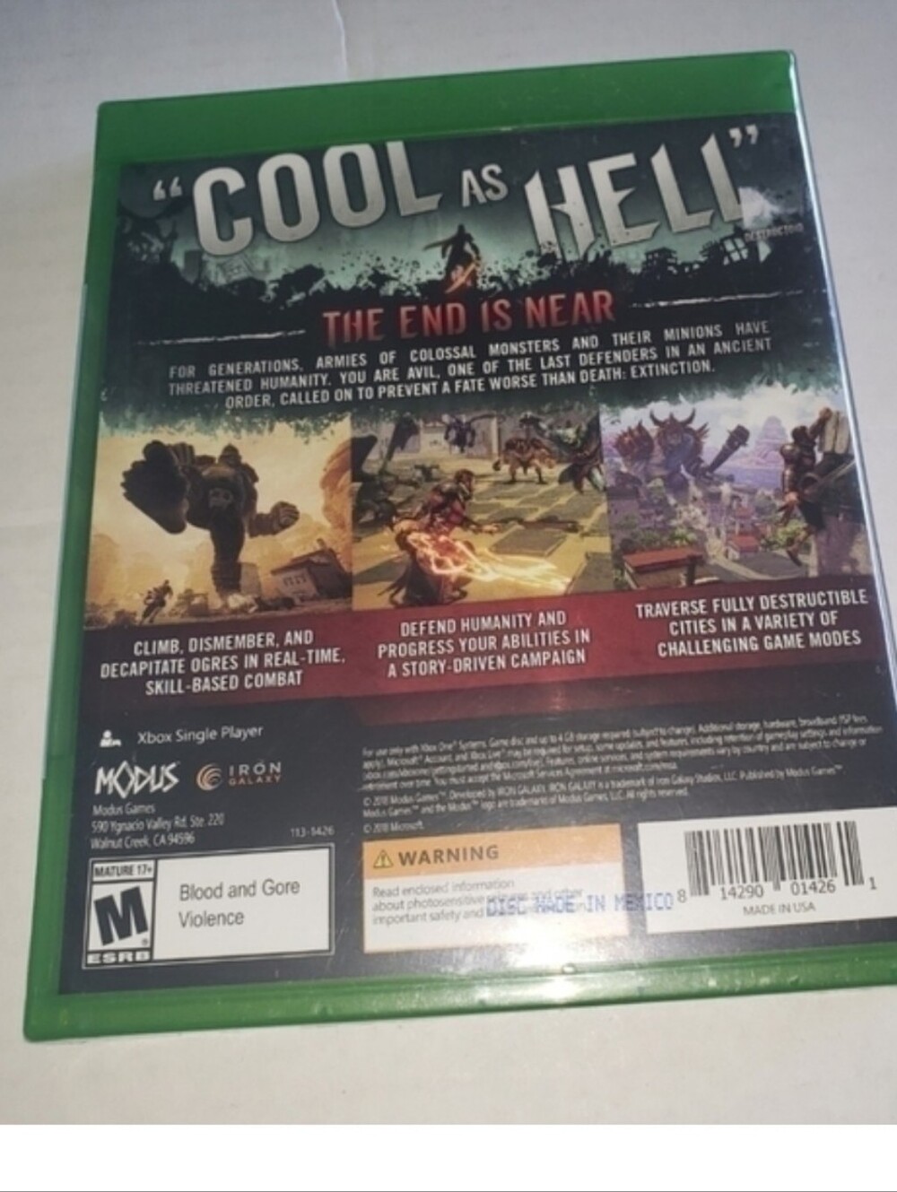 XBOX One Extinction Game - Picture 2 of 2